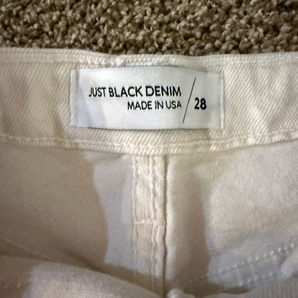 Avara Just Black Denim Cream Pants - Picture 3 of 5